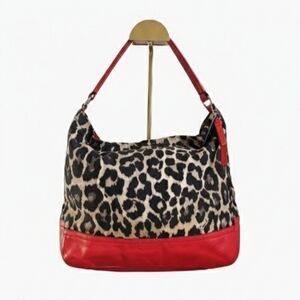 COACH 2013 PARK OCELOT PRINT HOBO (COACH F23266) GUC